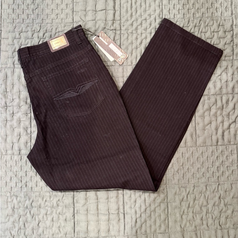 Elegant Men's Pinstripe Dress Pants